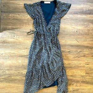 Abercrombie & Fitch Floral Flutter Sleeve Dress XS